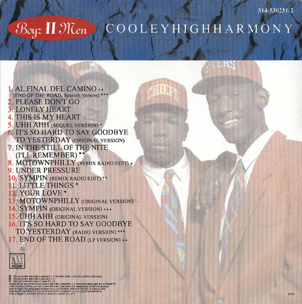 Boyz II Men : Cooleyhighharmony (CD, Album, RE)