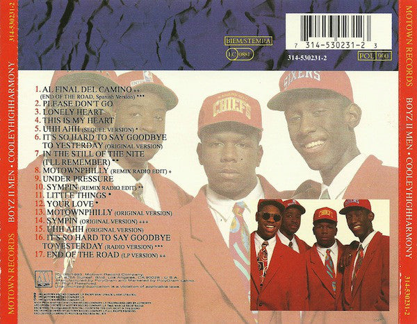 Boyz II Men : Cooleyhighharmony (CD, Album, RE)