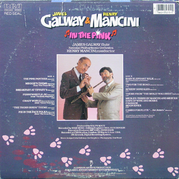 James Galway & Henry Mancini : In The Pink (LP, Album, Ind)