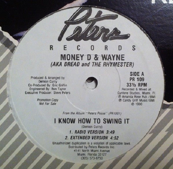 Money D & Wayne Force : I Know How To Swing It / Raggamuffin Rhymin' (12", Promo)