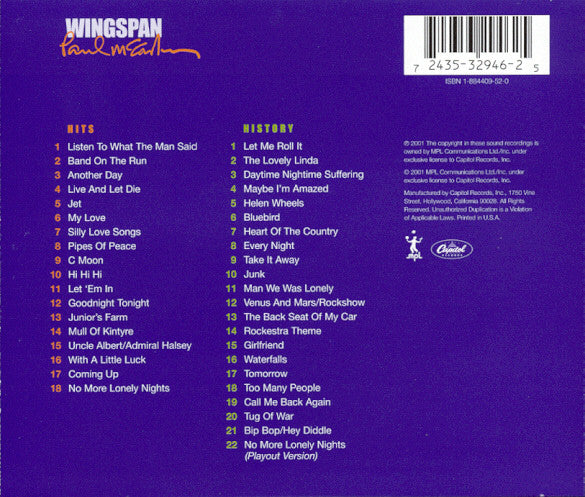 Paul McCartney : Wingspan - Hits And History (2xCD, Comp)