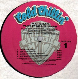 MC Shan : Play It Again, Shan (LP, Album)