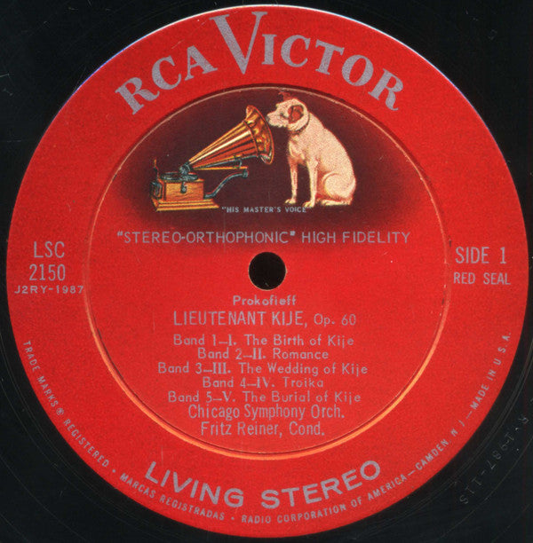 Sergei Prokofiev / Igor Stravinsky / Fritz Reiner, The Chicago Symphony Orchestra : Lieutenant Kije / Song Of The Nightingale (LP, Album, Ind)