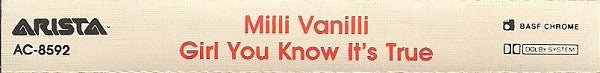 Milli Vanilli : Girl You Know It's True (Cass, Album, Dol)