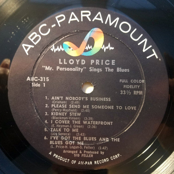 LLoyd Price : "Mr. Personality" Sings The Blues (LP, Album, Mono)