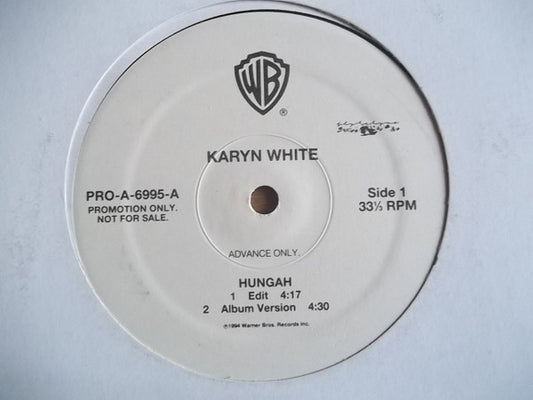 Karyn White : Hungah (12", Promo)