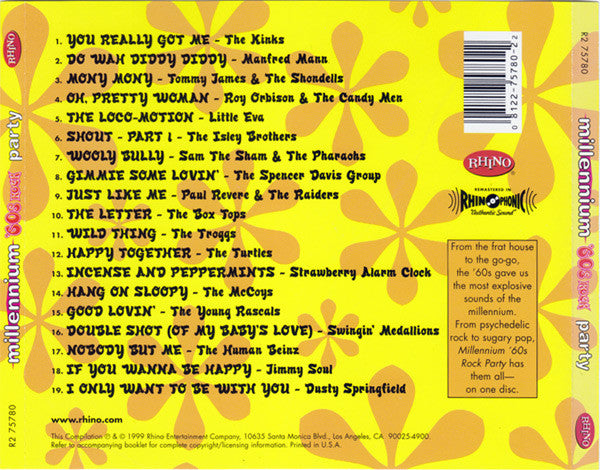 Various : Millennium '60s Rock Party (CD, Comp)