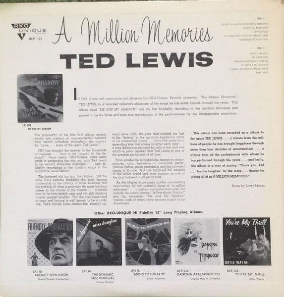 Ted Lewis : A Million Memories (LP)