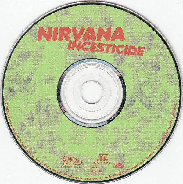 Nirvana : Incesticide (CD, Comp, DAD)