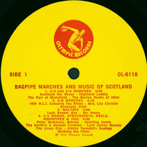 Shotts & Dykehead Caledonia Pipe Band : Bagpipe Marches And Music Of Scotland (LP, Album)