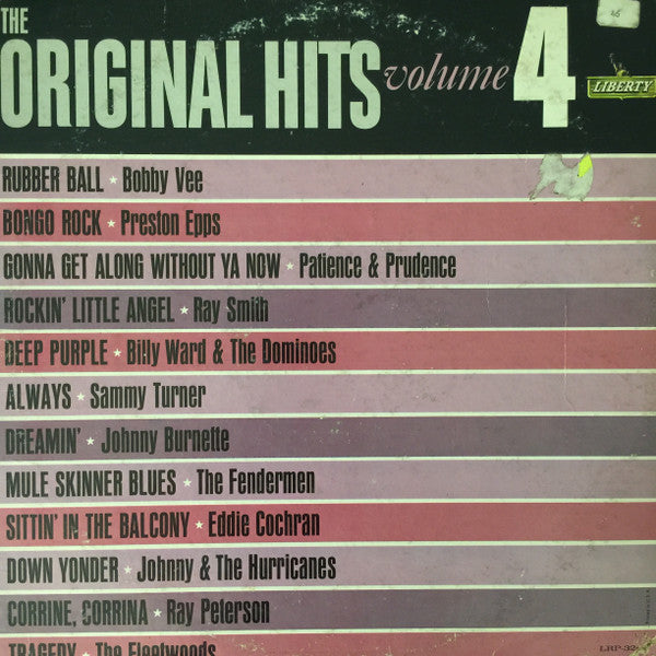 Various : The Original Hits, Volume 4 (LP, Comp, Mono)