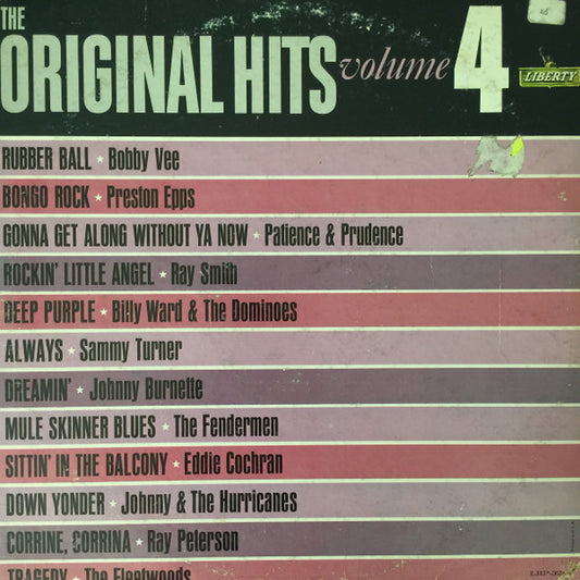 Various : The Original Hits, Volume 4 (LP, Comp, Mono)
