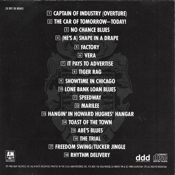 Joe Jackson : Tucker - The Man And His Dream (Original Motion Picture Soundtrack) (CD, Album)