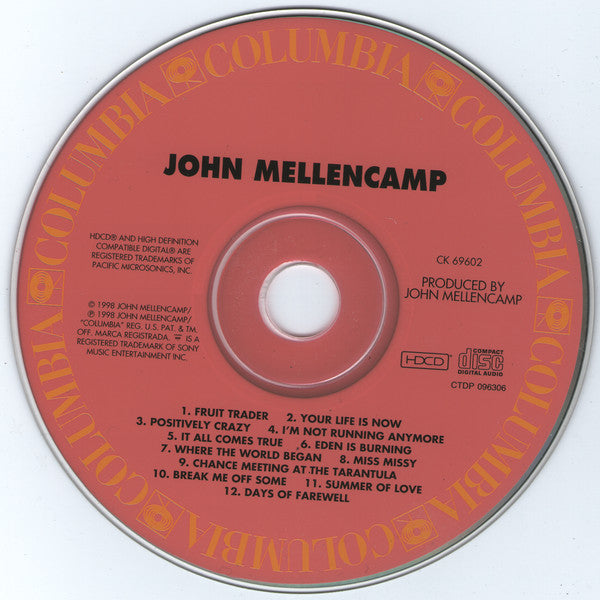 John Cougar Mellencamp : John Mellencamp (HDCD, Album)