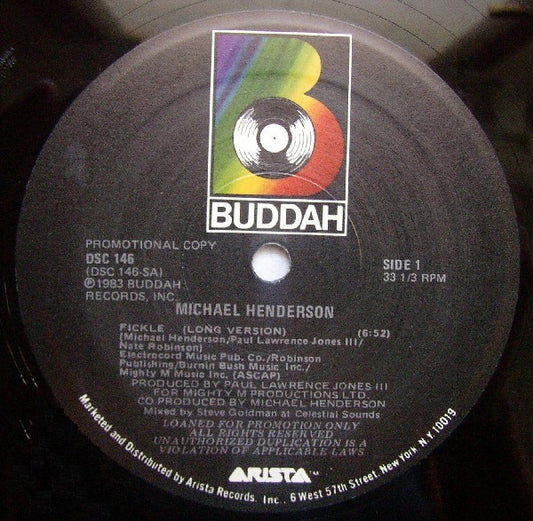 Michael Henderson : Fickle (12", Promo)