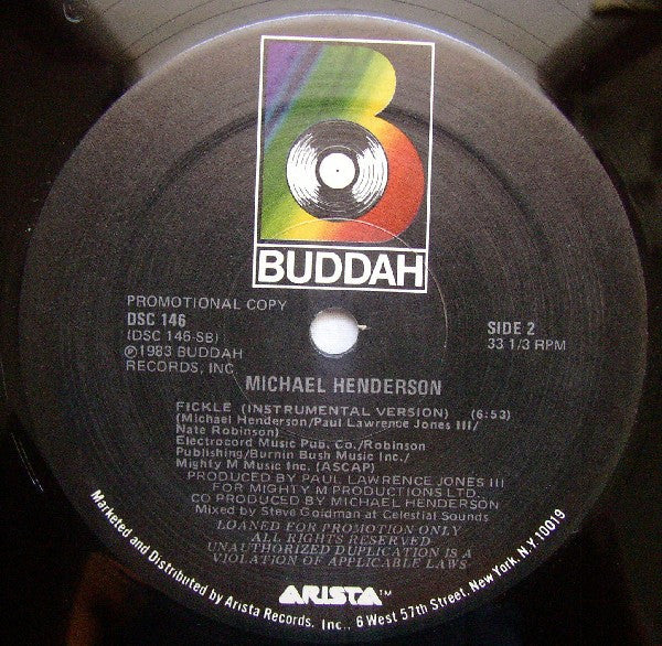 Michael Henderson : Fickle (12", Promo)