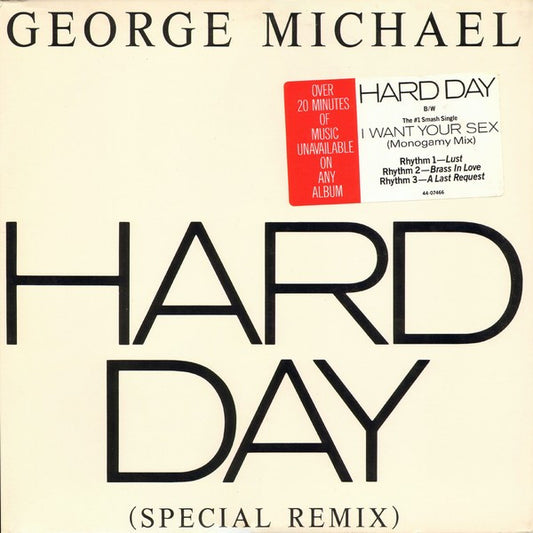 George Michael : Hard Day (Special Remix) (12", EP, Promo)