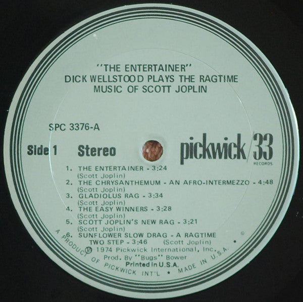 Dick Wellstood : Plays Ragtime Music Of The Sting (LP, Album)