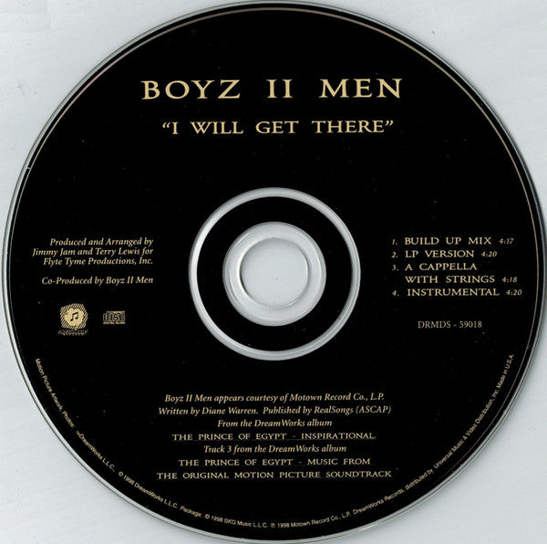 Boyz II Men : I Will Get There (CD, Single)