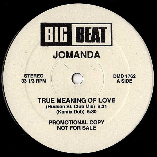 Jomanda : True Meaning Of Love (12", Promo)