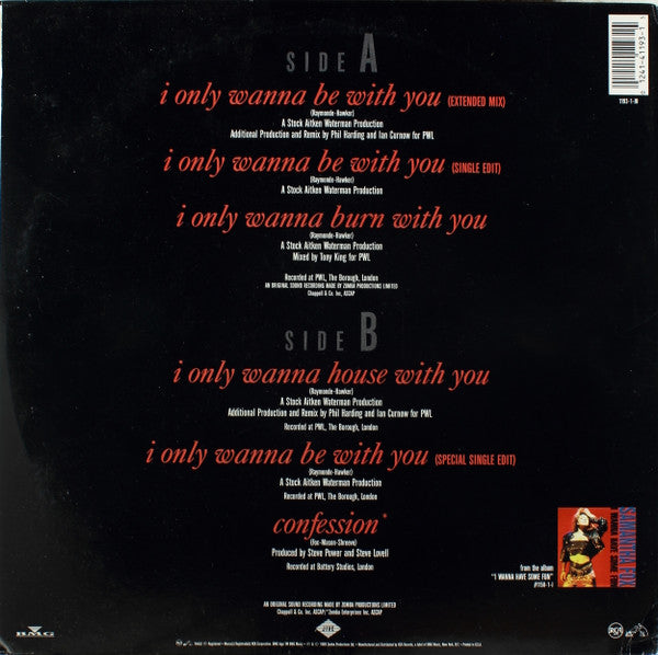 Samantha Fox : I Only Wanna Be With You (12", Promo)