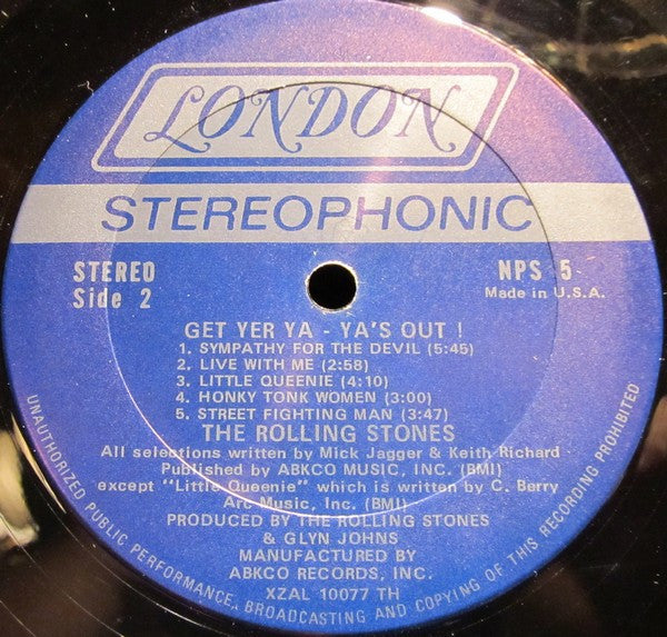 The Rolling Stones : Get Yer Ya-Ya's Out! - The Rolling Stones In Concert (LP, Album, Ter)