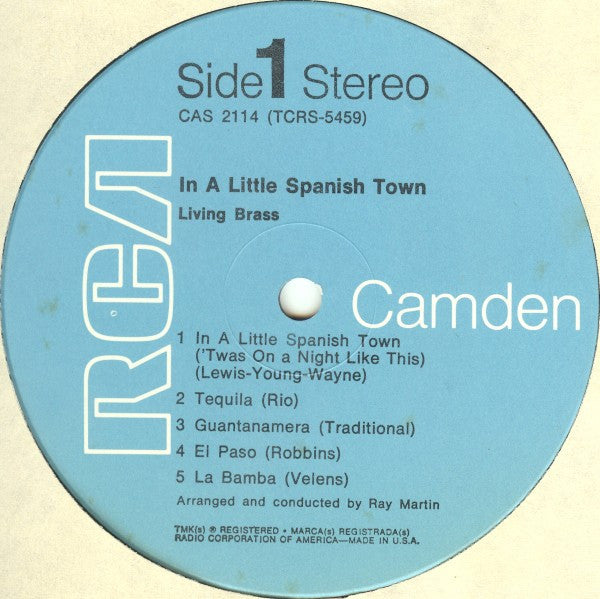 Living Brass : In A Little Spanish Town (LP)