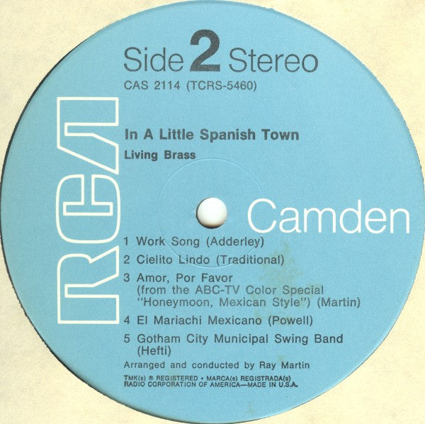 Living Brass : In A Little Spanish Town (LP)