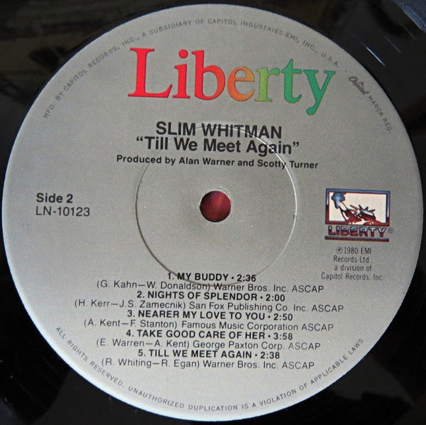 Slim Whitman : Till We Meet Again (LP, Album)