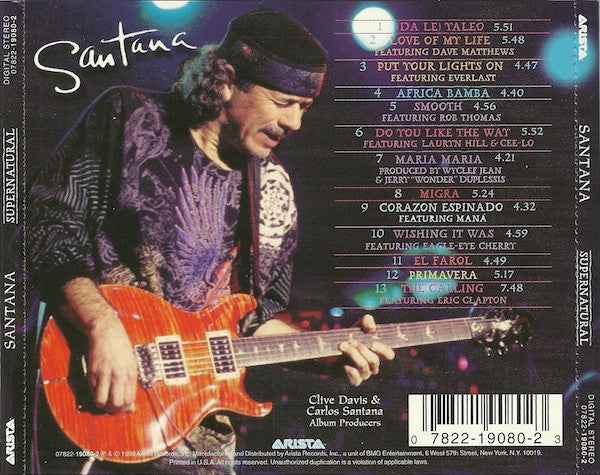 Santana : Supernatural (CD, Album)