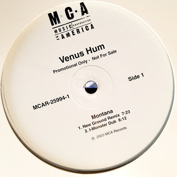 Venus Hum : Montana (Vinyl, Promo)