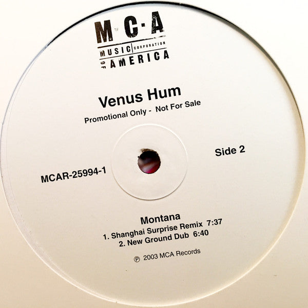 Venus Hum : Montana (Vinyl, Promo)