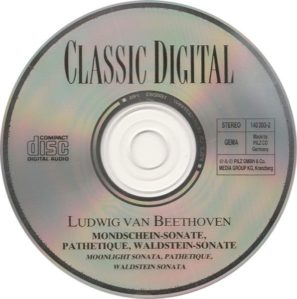 Ludwig van Beethoven : Mondschein-Sonate / Pathetique / Waldstein-Sonate (CD, Comp)