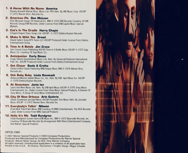 Various : Singers & Songwriters Volume 1 (CD, Comp)