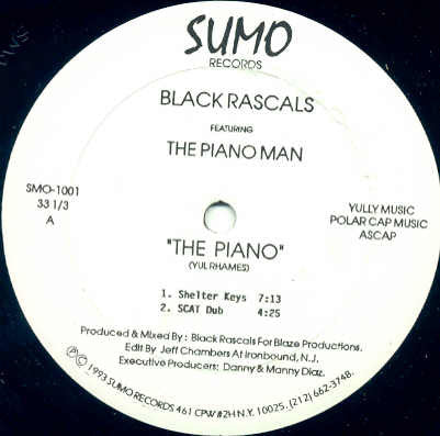 Black Rascals Featuring The Piano Man : The Piano (12")