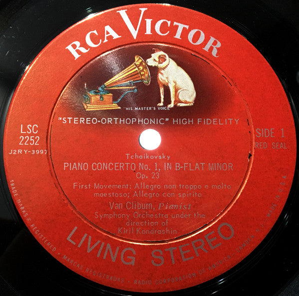 Pyotr Ilyich Tchaikovsky - Van Cliburn, Kiril Kondrashin : Concerto No. 1 (LP, Album, Ind)
