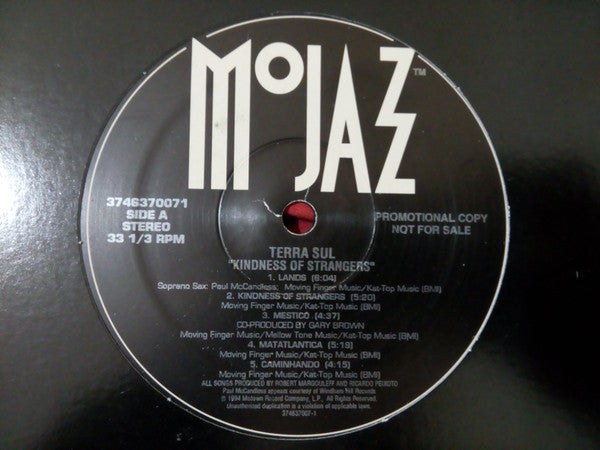 Terra Sul : Kindness Of Strangers (LP, Album, Promo)