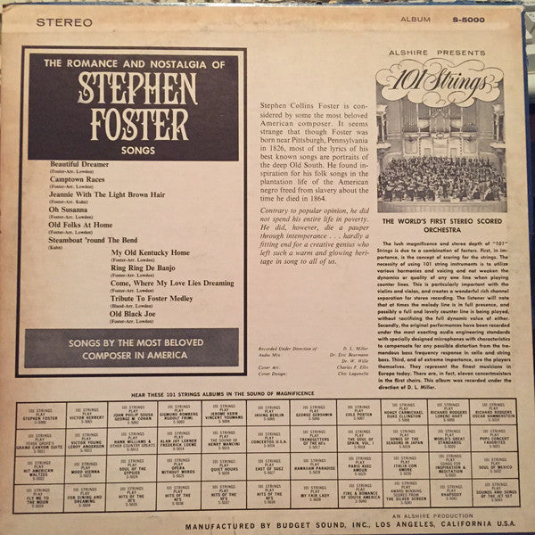 101 Strings : Stephen Foster (LP, Album)