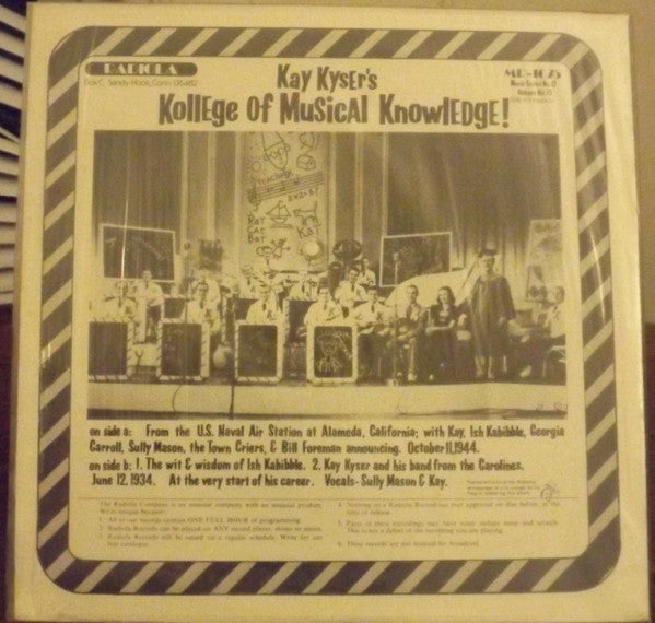 Kay Kyser : Kay Kyser's Kollege Of Musical Knowledge! (LP, Comp)
