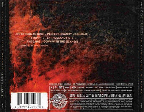 Disturbed : Indestructible In Germany (DVD-V, NTSC)
