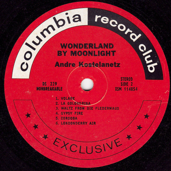 André Kostelanetz And His Orchestra : Wonderland by Moonlight (LP, Album)