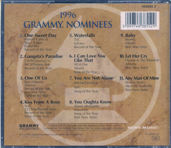 Various : 1996 Grammy Nominees (CD, Comp)