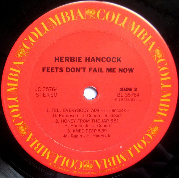 Herbie Hancock : Feets Don't Fail Me Now (LP, Album, Pit)