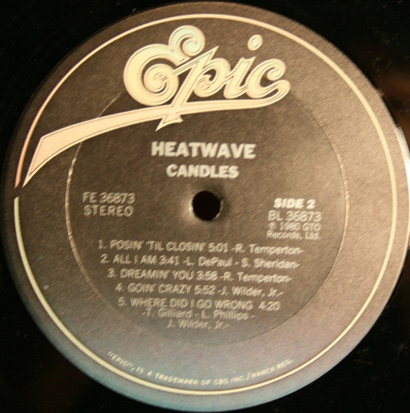 Heatwave : Candles (LP, Album, Ter)