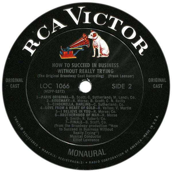 Various : How To Succeed In Business Without Really Trying (The Original Broadway Cast Recording) (LP, Album)