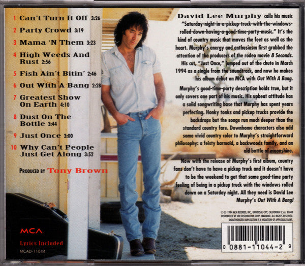 David Lee Murphy : Out With A Bang (CD, Album, UNI)