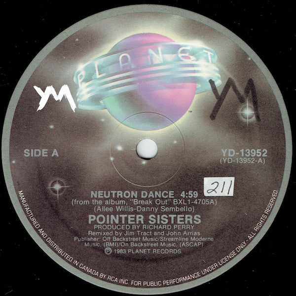 Pointer Sisters : Neutron Dance (12", Single)