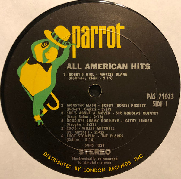 Various : All American Hits (LP, Comp)