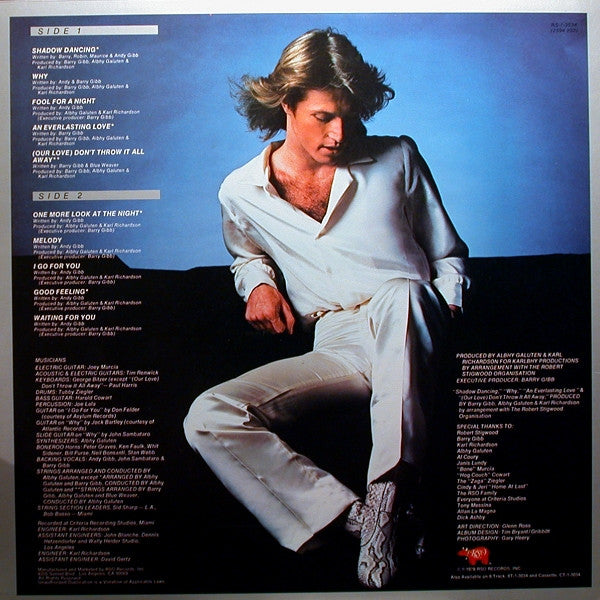 Andy Gibb : Shadow Dancing (LP, Album, Pit)