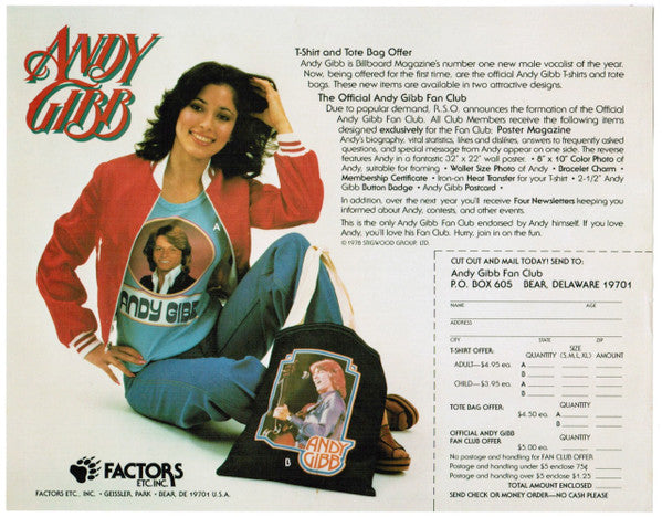 Andy Gibb : Shadow Dancing (LP, Album, Pit)